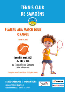 Compétition Tennis plateau ARA match tour orange Samoëns